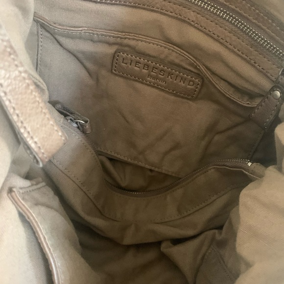 Liebskind stone leather small satchel bag - Picture 5 of 8